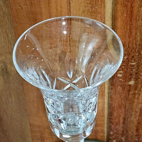 Atlantis Fernando Candelabro Cristal 6" Soporte Cónico Vástago Corte Cristal Pie - Imagen 4 de 6