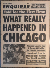 National Enquirer Newspaper 10/13/1968, Claudia Cardinale, UFOs National Enquirer Newspaper 10/13/1968, Claudia Cardinale, UFOs