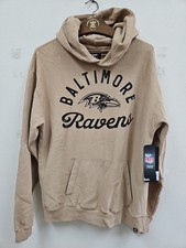 Baltimore Ravens Hoodie Men's Size Small Khaki Pullover Hoodie Football NWT