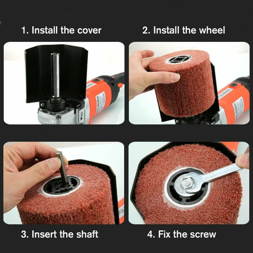 1400W Electric Burnishing Polishing Machine Burnisher Sander Polisher+ 3 Wheel - Picture 13 of 14