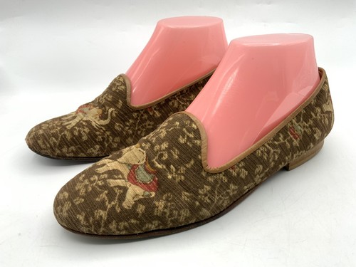 Zalo Knit Flats Elephant Print Size 7 Needlepoint Tapestry - 第 4/13 張圖片