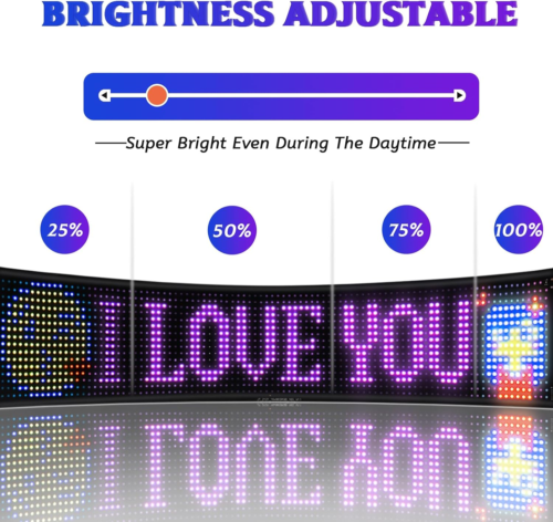LED Signs Programmable Flexible Advertising Digital Sign LED Matrix Panel USB 5V - Picture 3 of 12