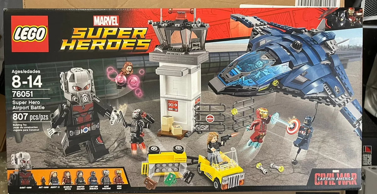 LEGO 76051 Marvel Captain America Civil War Super Hero Airport Battle SEALED