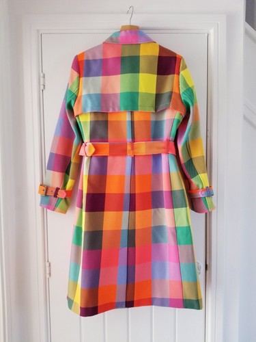 Boden Neon Double Breasted Belted Trench Coat UK Size 14 Regular (US 10) BNWT - Picture 10 of 15