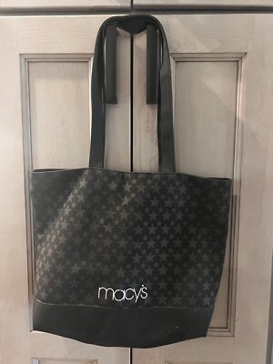Macy's -Y2K  Black - Star - Tote - Bag -  L/XL Shopper