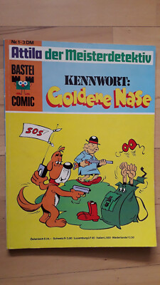 BASTEI COMIC Nr.1 von 1975 Attila der Meisterdetektiv - TOP Z1 Derib & Rosy