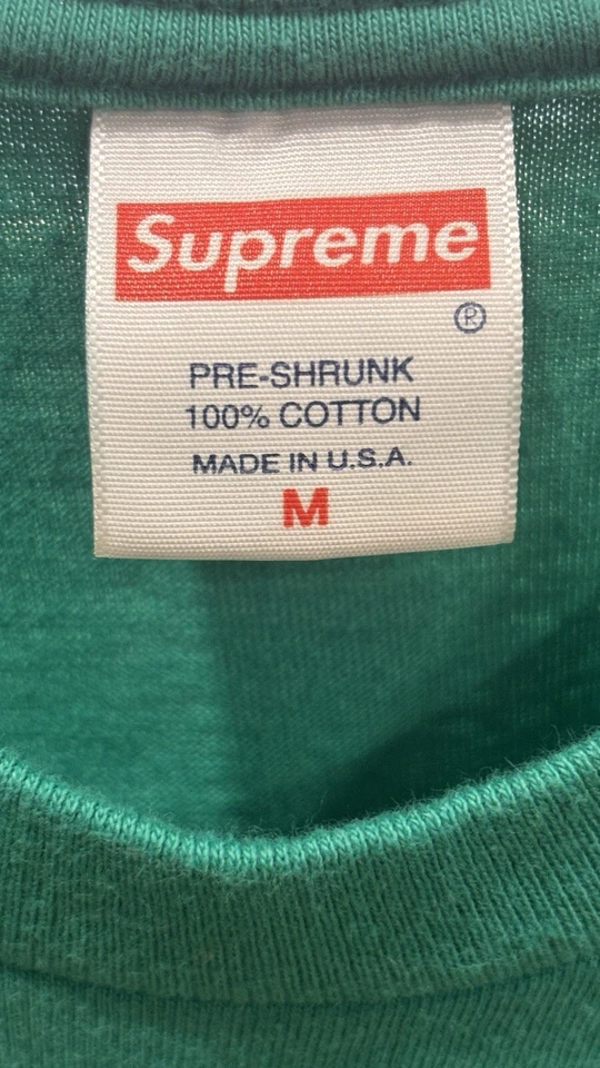 Camiseta Supreme SS17 Lucky Lady Bug verde logotipo de caja foto de Kermit Kate Moss foto T Foto 3 de 4