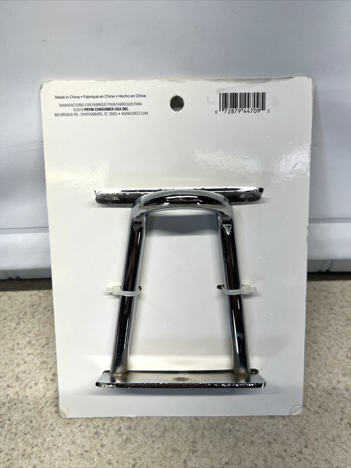 "Juego de 2 patas de horquilla cromadas modernas de Dritz Home 4"" nuevas en paquete" Foto 2 de 2