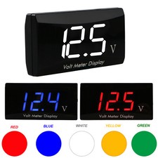 12V LED Digital Display Voltmeter Car Voltage Panel Meter Motocycle Waterproof