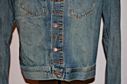 Nudie Jeans Vintage Rust Conny Distressed Denim Jacket Medium - Bild 3 von 11
