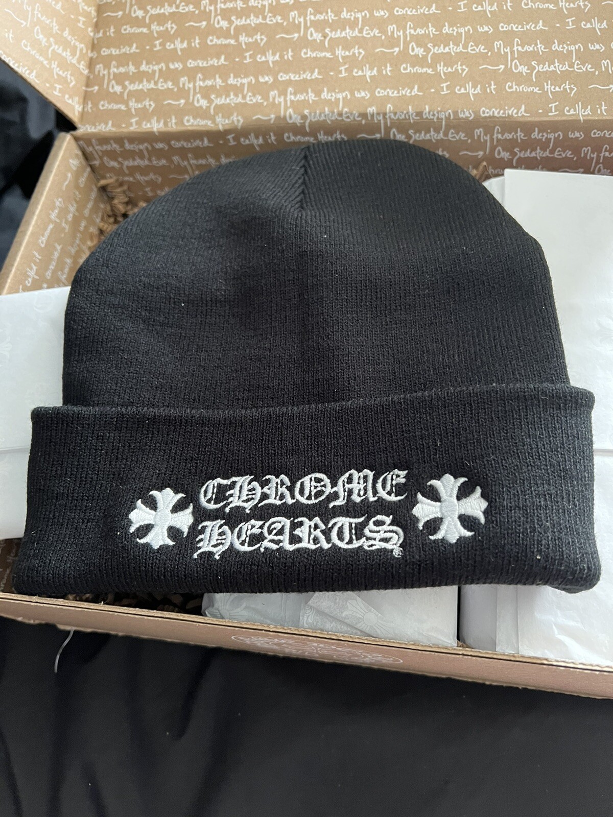 chrome hearts beanie black