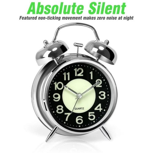 Super Loud Alarm Clock For Heavy Sleepers Adults Bell Y Silent G7J8 η 4 J5Q9 - Picture 5 of 10