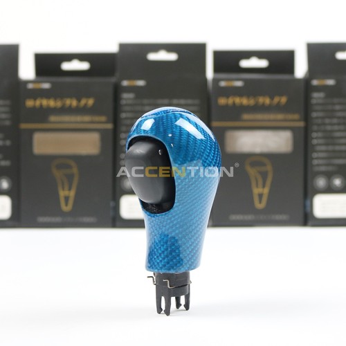 Real Blue Carbon Shift Knob For Infiniti G25 G37 FX37 EX37 QX70 Q60 QX50 - Picture 5 of 9