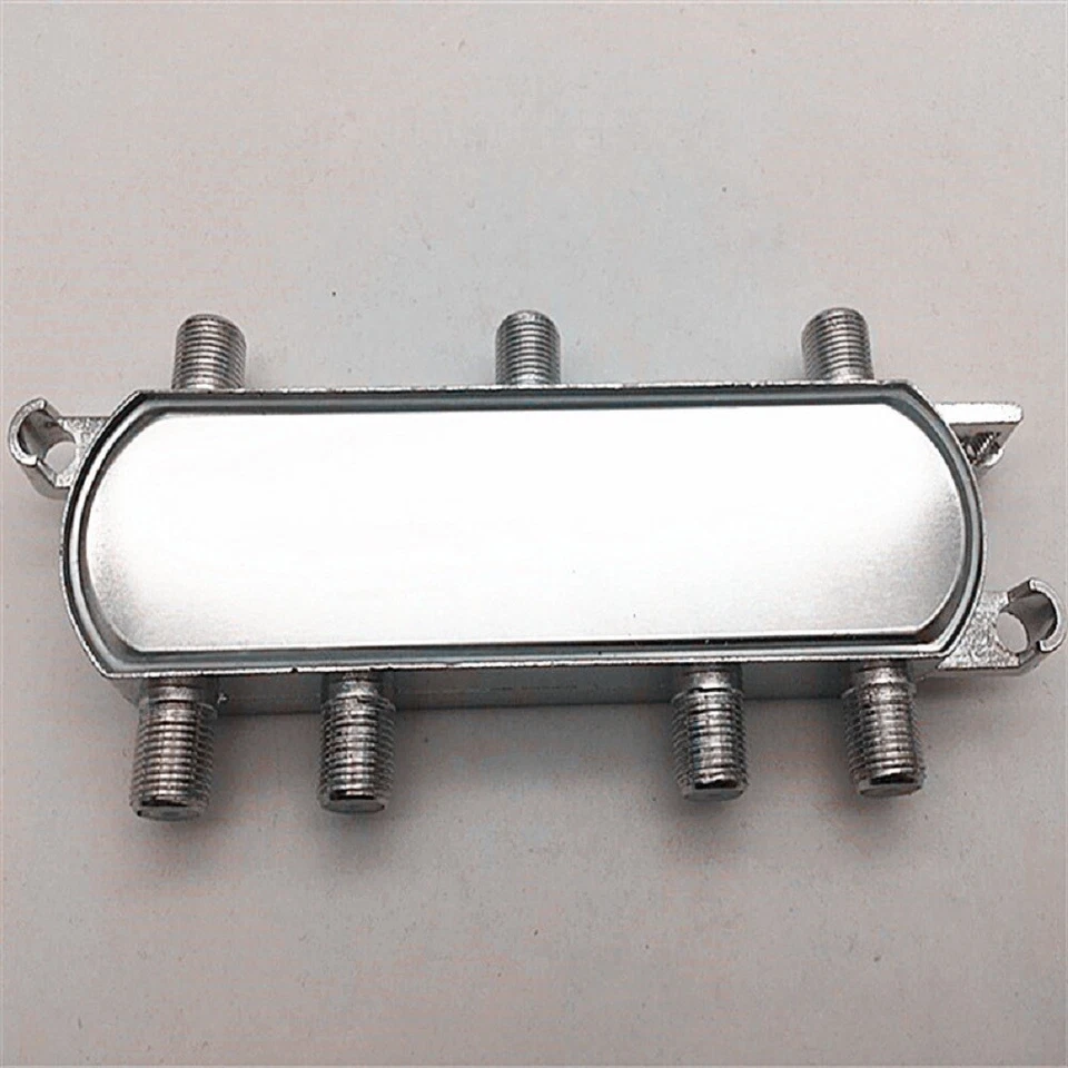 1PC 6 Way TV Splitter 5-2400 MHz Coax Cable Adapter For RG59 RG6 HDTV Satellite - Image 3 of 4