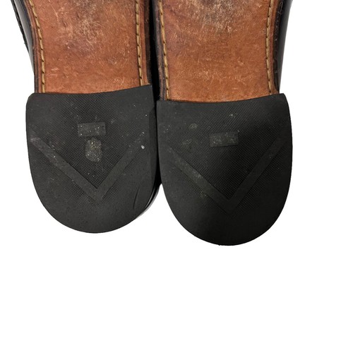Allen Edmonds Stowe Herren Burgund Leder Quaste Halbschuhe Slipper Schuhe Größe 11D - Bild 14 von 16