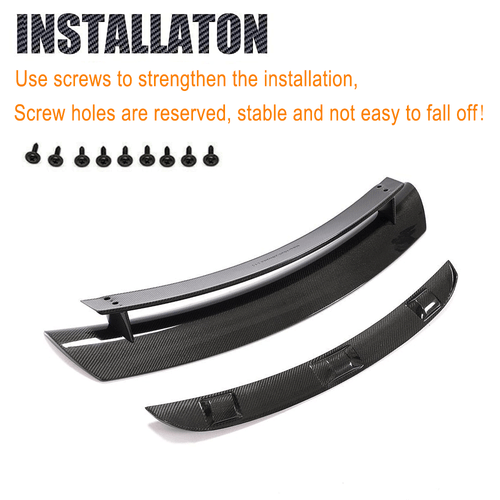 For Porsche Cayman 987 Coupe 05-12 Real REAL Carbon Rear Trunk Spoiler Wing Lip - Picture 10 of 12