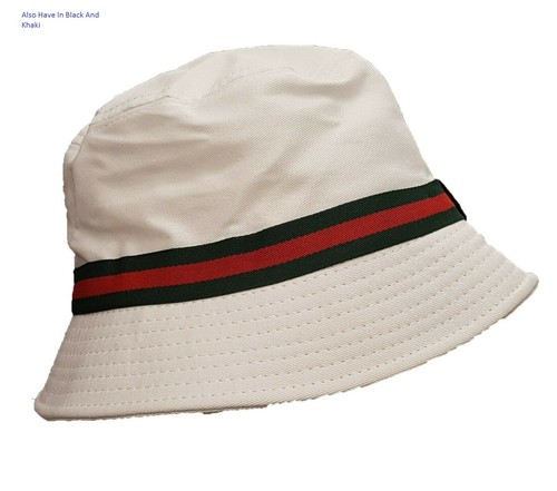 Mens Ladies Bucket Stripe Hat Festival 