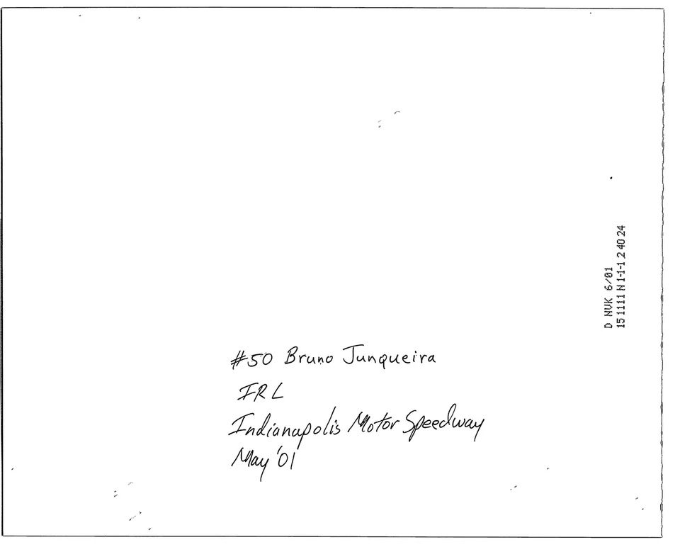 Bruno Junqueira On Track Side View Indy 2001 IRL AP Photo 8X10 #50 Brita Target - Image 2 of 2