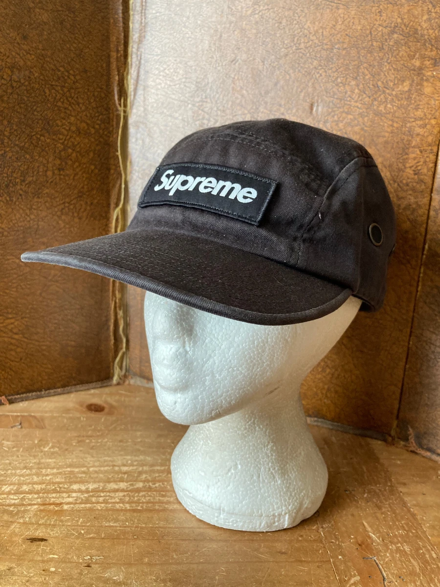 Supreme Cap Box Logo 5 Panel Air Vents Black Adjustable eBay
