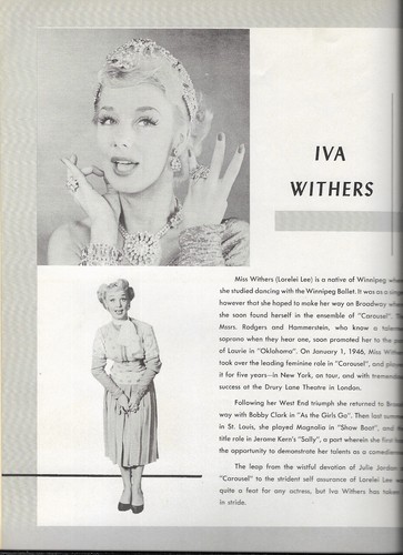 Iva Withers "Gentlemen Prefer Blondes" Souvenir Program 1951 Hirschfeld Cover - Picture 2 of 8