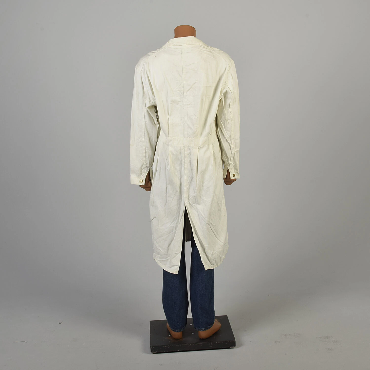  1960s twill workwear chore patch pocket universal coverall jacket