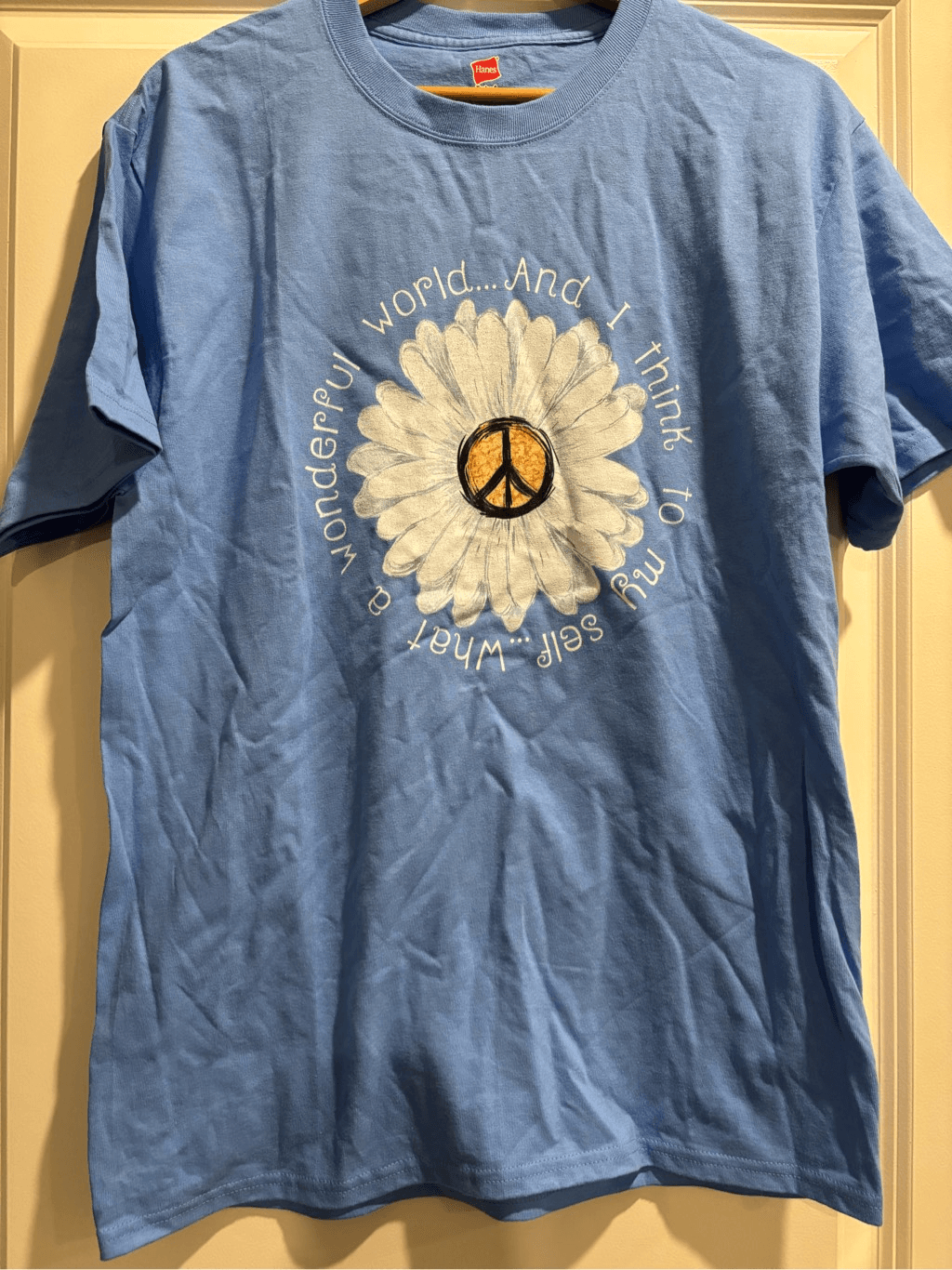 Vintage What a Wonderful World T-Shirt in Medium - Classic Design