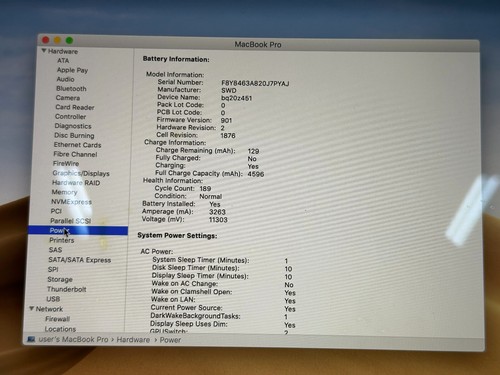 Apple MacBook Pro 13" 4-Core i7 2.7GHz 16GB Touchbar 1TB 2018 A1989 Water Damage - Afbeelding 18 van 19