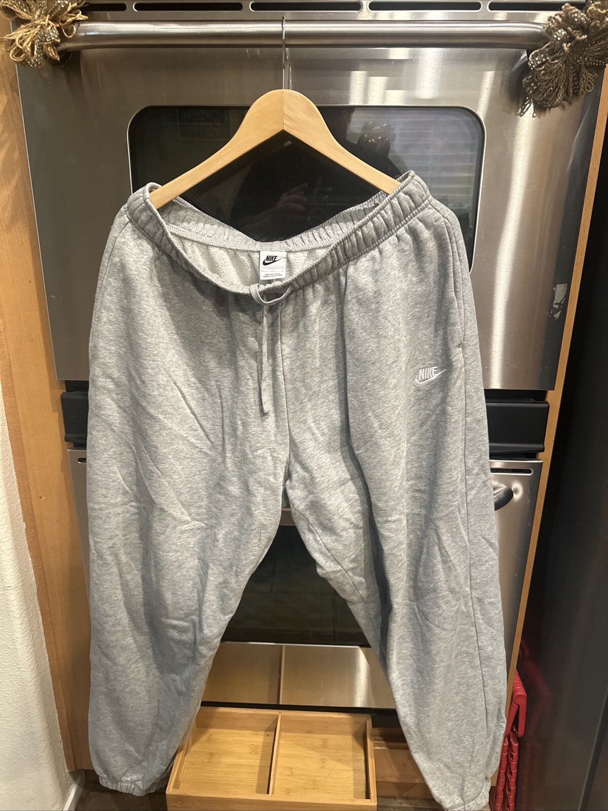 Nike Gray Large Sweatpants Aa6 Comfort Fit-image