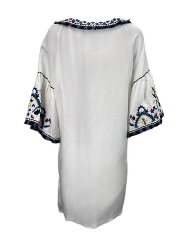 PARKER Beach Women's White Embroidered Cover Up Dress Size M/L NWT - Picture 3 of 3