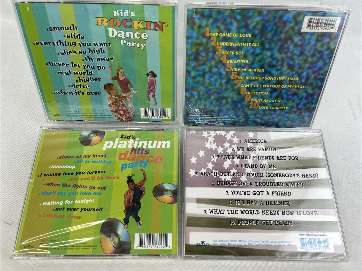 Lot 4 KIDS DANCE EXPRESS PARTY CDs - Hot Hits 2003 Platinum