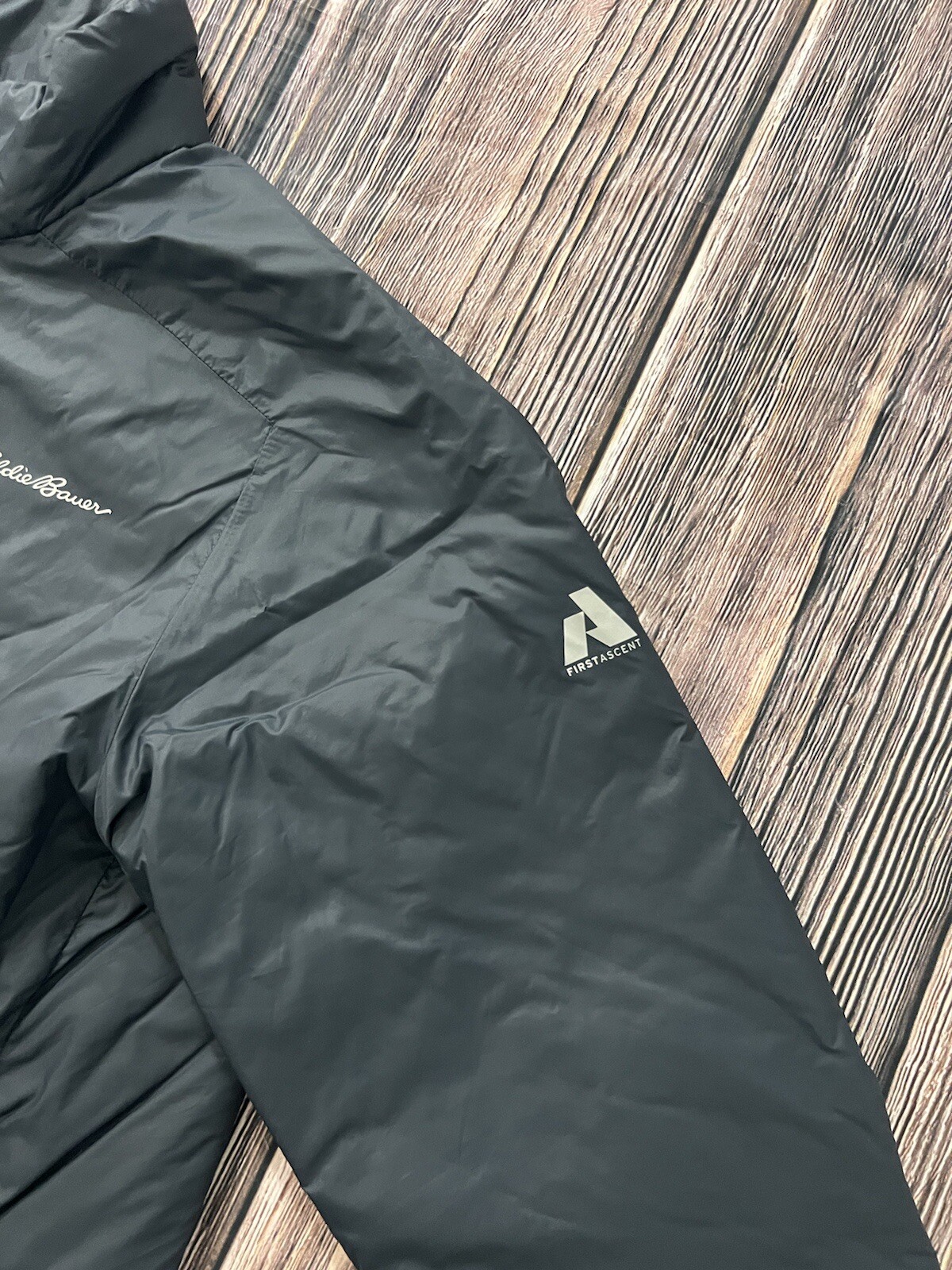 Eddie Bauer Down Jacket Mens Medium Gray First Ascent Evertherm Thindown eBay