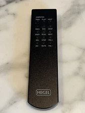 Hegel Integrated amplifier Remote Control. NOS No Box. Black Finish