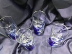 6 BLUE RIBBON IMPRESSIONS BEVERAGE GLASSES by LIBBEY GLASS never used excellent! — photo 2