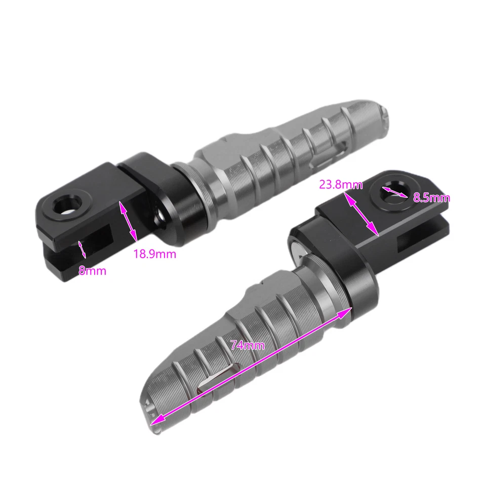 Reposapiés delanteros clavija para Aprilia RSV4 Factory 2009-2022 Tuono 660 21-22 gris Foto 3 de 4