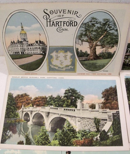 LOTE DE 18 POSTALES HARTFORD, CONNECTICUT CT. PRE-LINO ERA PRE-WWI Y PRIMERA WW SIN PUBLICAR - Imagen 3 de 11