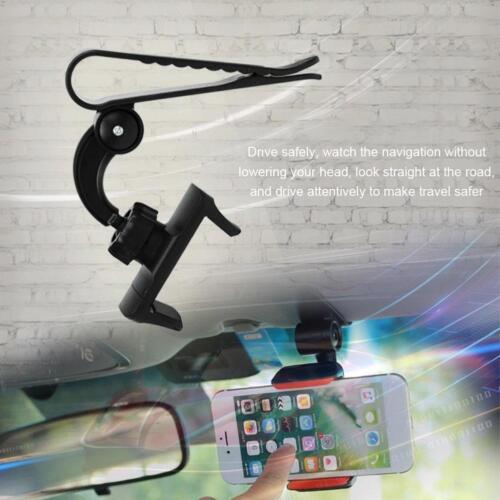 360°Mount Holder Car Dashboard Sun Visor Mirror Stand Phone GPS For Mobile C6J5 - Picture 8 of 13