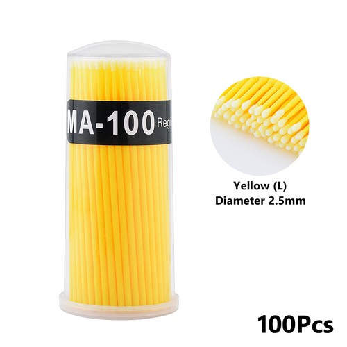 DISPOSABLE MINI APPLICATOR BRUSH STICK EYELASH EXTENSION DENTAL SWABS 100PCS 14 - Picture 11 of 16