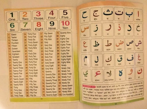 Children's Bangla & English Alphabet Book বাংলা বর্ণমালা আদর্শলিপি 3 in 1 Subha - Picture 4 of 5