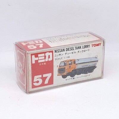 TOMICA 57 NISSAN DIESEL TANK LORRY 1/100 TOMY NEW OIL TRUCK MADE