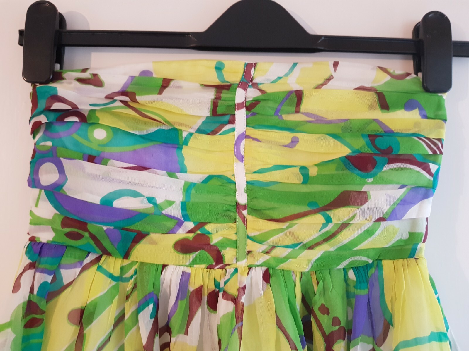 Zara Basic size S small, strapless green bandeau … - image 5