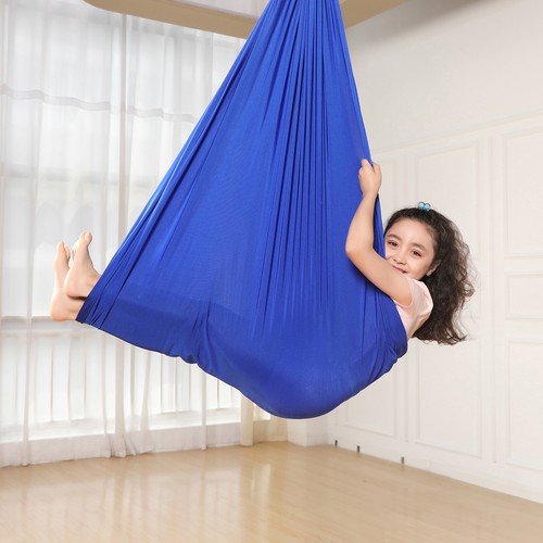 Columpio para niños hamaca interior yoga terapia niños autismo 280x150cm DE - Imagen 20 de 88