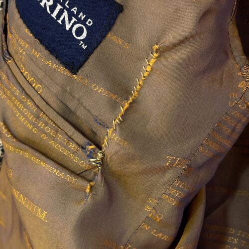 Chaqueta Daks Tweed Para Hombres 42R Marrón Pata de Gallo Cuadros Lana Sarga Blazer Deportivo - Imagen 15 de 22