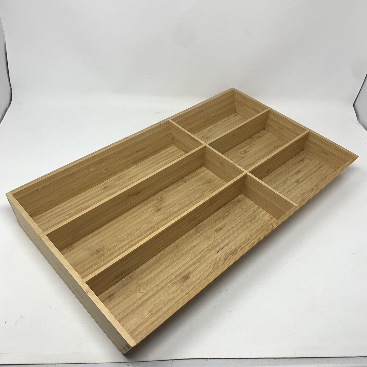 IKEA VARIERA Bamboo Utensil Flatware Cutlery Drawer Organizer 22806 19.5 x  11.75 | eBay