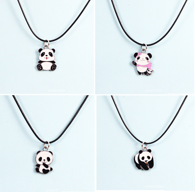 Earrings Pendant Kawaii Jewellery Porcelain Panda Bear Necklace