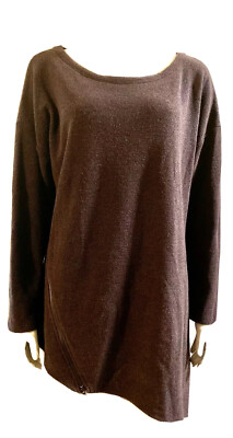rachel roy zip asymmetrical sweater