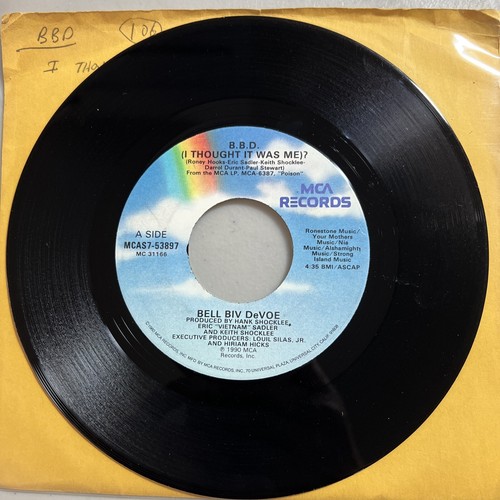 Bell Biv Devoe - B.B.D (I Thought It Was Me)? 45 7" MCA Tested VG++