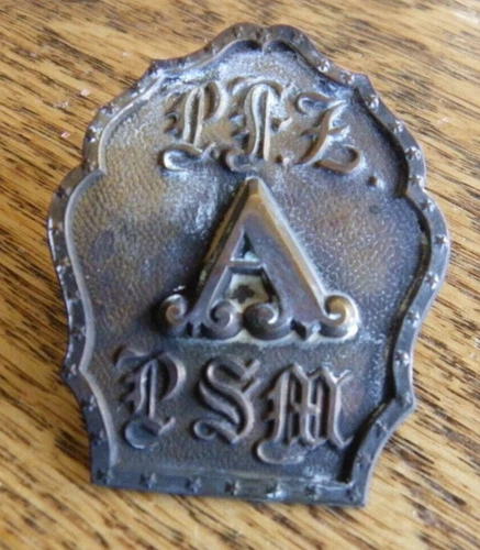 CIVIL WAR ERA PENNSYLVANIA FIRE ZOUAVES KEPI HAT INSIGNIA