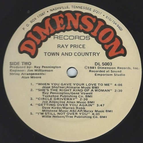 RAY PRICE-1--- LP (8c) - Picture 4 of 5