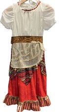 10/12 GYPSY FORTUNE TELLER Costume Girls L Dress Halloween ruffles Colors Sequin