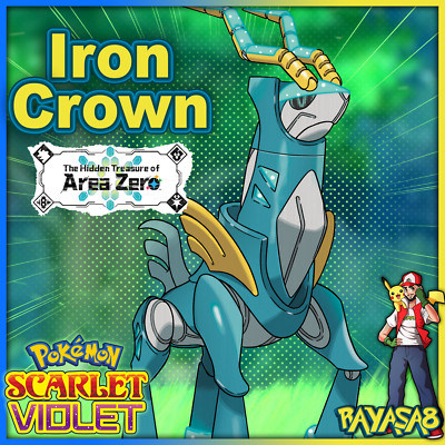 Pokemon Scarlet & Violet  Iron Crown  Paradox Batte Ready Trained Best Stats